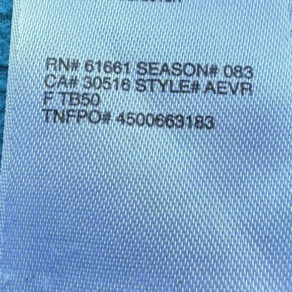 The North Face Teal Hooded Zip Fleece Jacket TKA 100 Sz XL - Picture 9 of 13